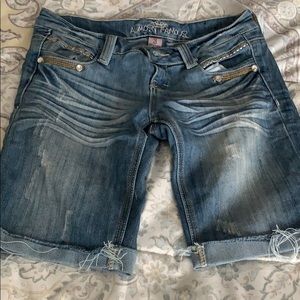 Denim shorts